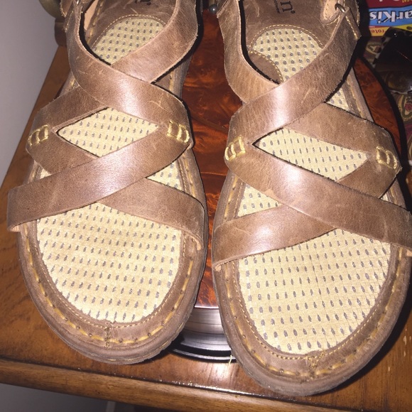 born trinidad leather sandals